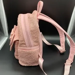 Disney Loungefly Millennial Pink Sequins Mini Backpack- Original Logo Rare HTF. Disney Loungefly Millennial Pink Sequins Mini Backpack  main image 3